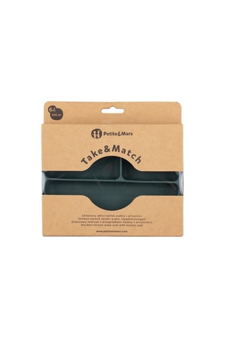 Plato ovalado de silicona Take&Match - Verde - 630 ml - Desde 6 meses