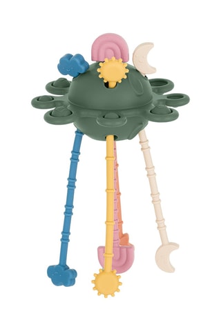 Juguete sensorial de silicona Crazy Planet - Verde - Desde 10 meses