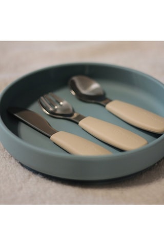 Cubiertos de acero inoxidable y sin BPA - Desde 12 meses