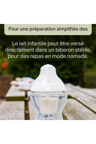 6 tarros para conservar la leche en polvo - Transparente