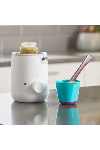 Calentador de biberones y potitos eléctricos - Blanco