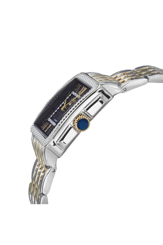 Montre à quartz en acier et diamants Padova