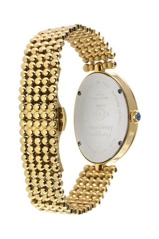 Montre à quartz en acier et diamants Navona