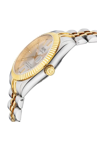 Montre automatique en acier Sellita SW200 West Village - Argenté et doré