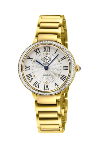 Montre à quartz en acier - Doré