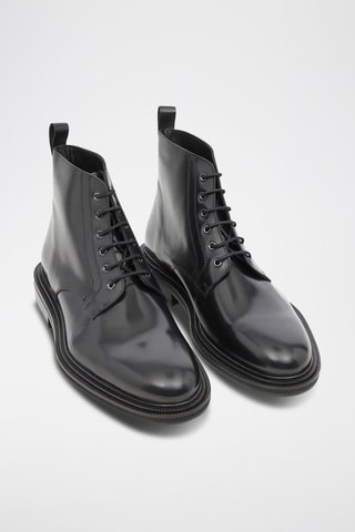 Boots en cuir - Noir