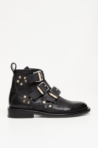 Bottines en cuir - Noir