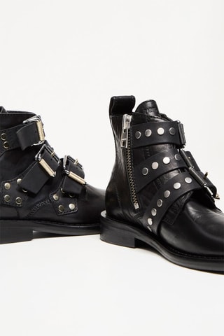Bottines en cuir - Noir