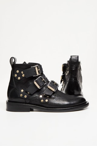 Bottines en cuir - Noir
