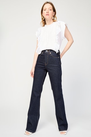 Jean taille haute - Bleu marine