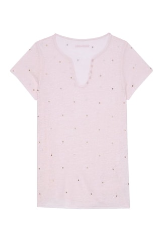 T-shirt en lin - Rose