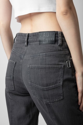 Jean flare - Gris foncé