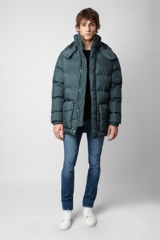 Doudoune à capuche - Vert foncé