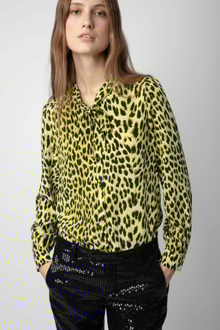 Chemisier en soie - Jaune