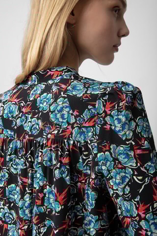 Chemisier en soie - Noir