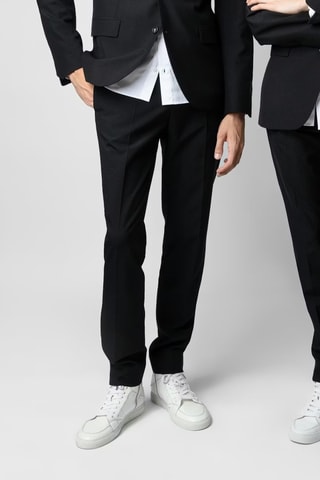 Pantalon en laine vierge - Noir