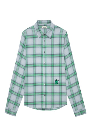 Chemise en coton biologique - Gris