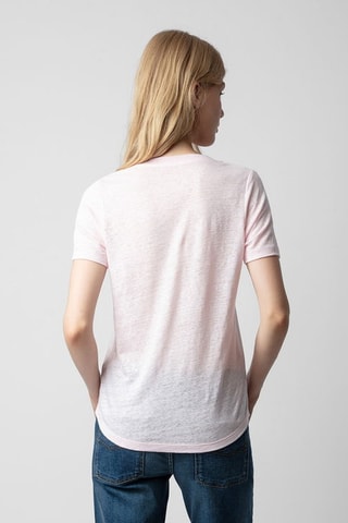 T-shirt en lin - Rose