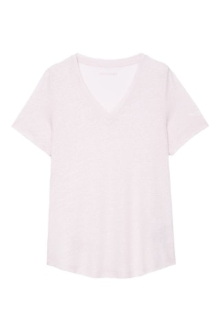 T-shirt en lin - Rose