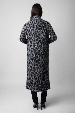 Manteau en mohair et laine - Gris