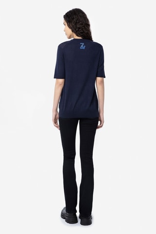 Pull en cachemire - Bleu marine