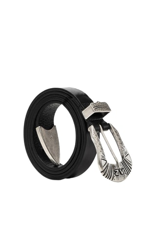 Ceinture en cuir - Noir