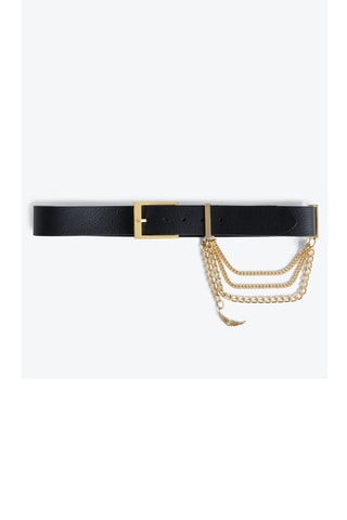 Ceinture en cuir - Noir