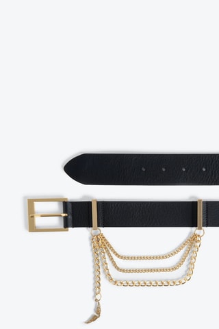 Ceinture en cuir - Noir