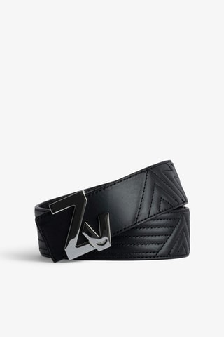 Ceinture en cuir - Noir