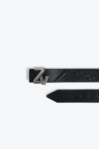 Ceinture en cuir - Noir