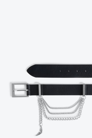 Ceinture en cuir - Noir