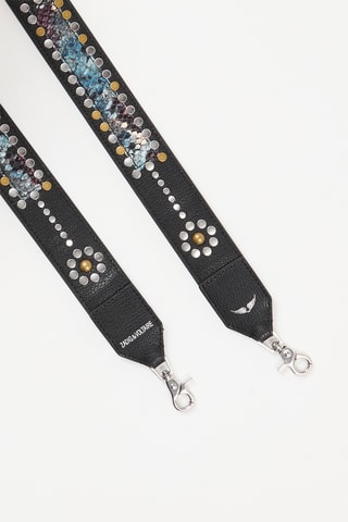 Bandoulière en cuir - Noir