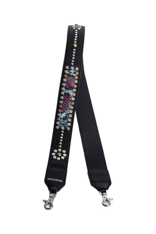 Bandoulière en cuir - Noir