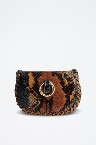 Pochette en cuir de chèvre - Marron