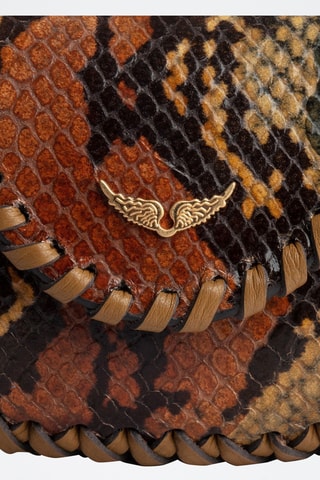 Pochette en cuir de chèvre - Marron