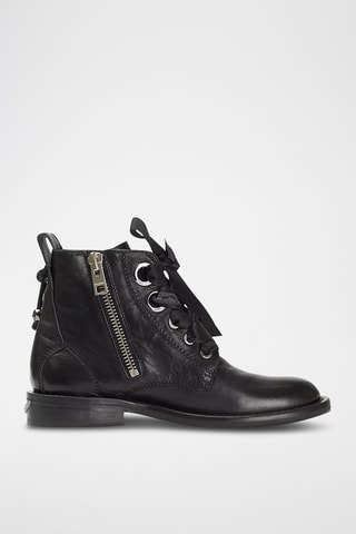 Boots en cuir - Noir