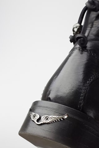 Boots en cuir - Noir