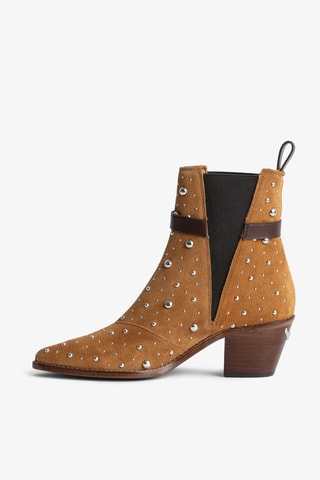Bottines Chelsea en nubuck - Marron