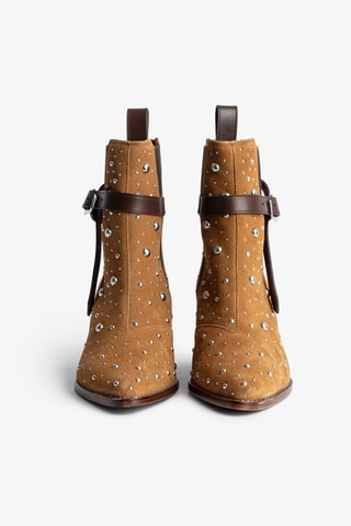 Bottines Chelsea en nubuck - Marron