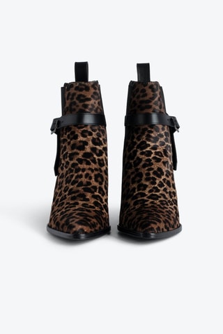 Bottines en cuir - Marron