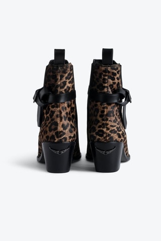 Bottines en cuir - Marron