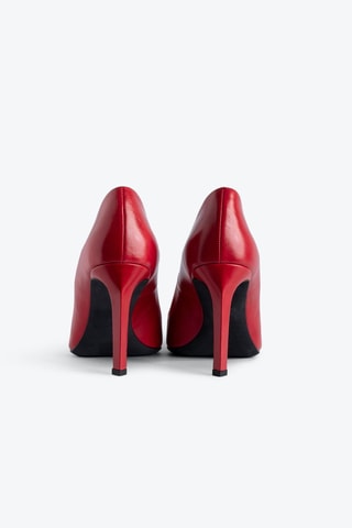Escarpins en cuir verni - Rouge