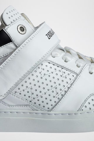 Baskets montantes en cuir - Blanc