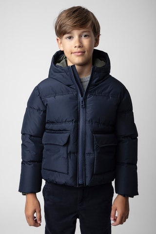 Doudoune à capuche - Bleu foncé