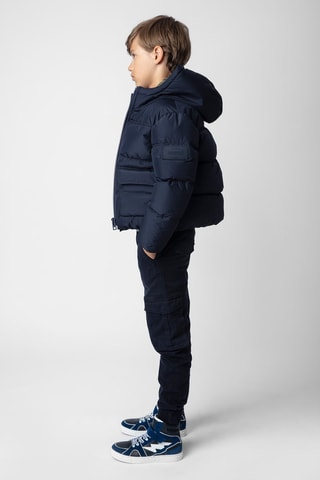 Doudoune à capuche - Bleu foncé