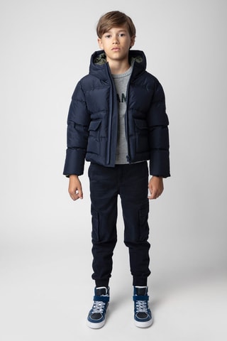 Doudoune à capuche - Bleu foncé