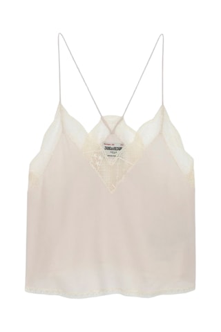 Caraco en soie - Ecru