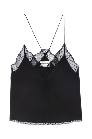 Caraco en soie - Noir