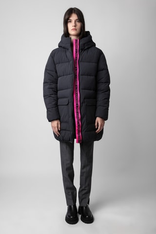 Doudoune à capuche - Noir