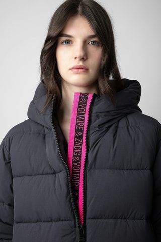 Doudoune à capuche - Noir